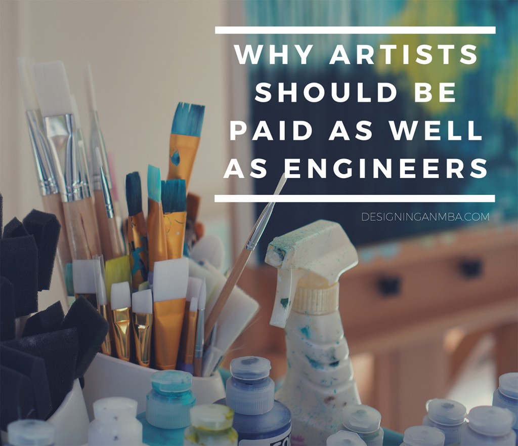 why artists should be paid as well as engineers via designing an mba